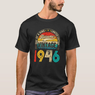 76 Jahre alter Tag Vintag 1946 Limited Edition 76. T-Shirt