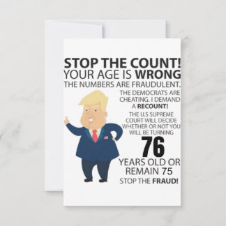 76 Jahre Trump glücklich zum Geburtstag Gegenwart 