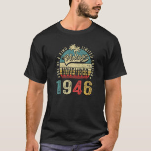 76 Jahre Vintag im November 1946 76. Geburtstag T-Shirt
