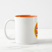 76 Öl cool Retro Zweifarbige Tasse (Links)