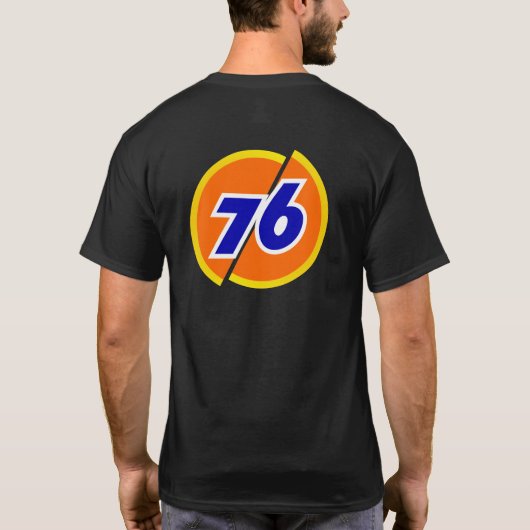 76 Öl lustiger Vintager T - Shirt (Rückseite)
