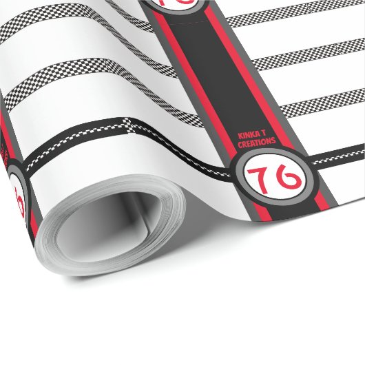 '76 Schachbrett Geschenkpapier (Rolleneckpunkt)