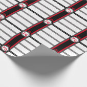 '76 Schachbrett Geschenkpapier (Ecke)