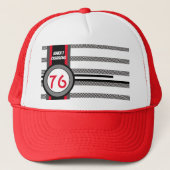 '76 Schachbrett Truckerkappe (Vorderseite)