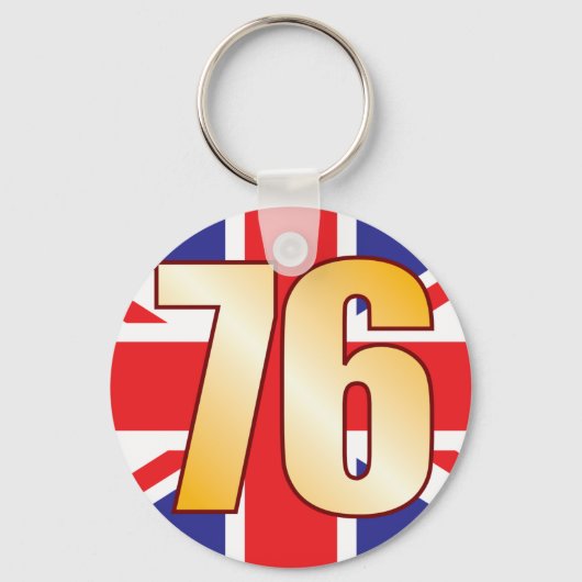 76 UK Gold Schlüsselanhänger (Vorderseite)