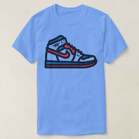 76ers Basketball Sneakers T-Shirt (Design vorne)