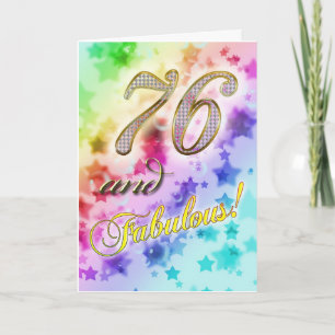 76th birthday for someone Fabulous Karte