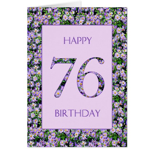 76th Birthday Purple Daisies (Vorne)