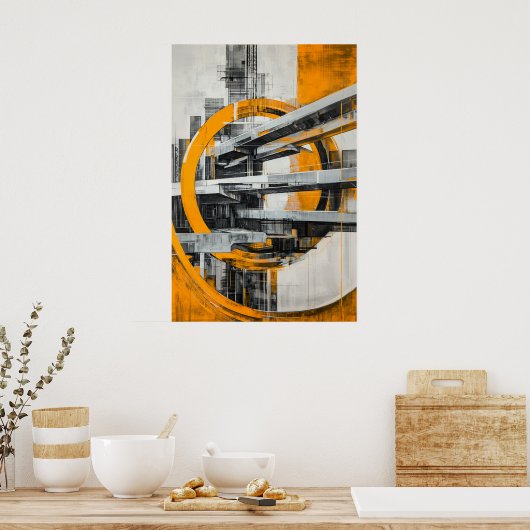 771 Abstrakt Poster (Küche)