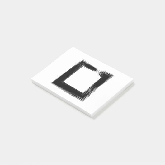 7758Grunge-Rahmen Post-it Klebezettel (angewinkelt)