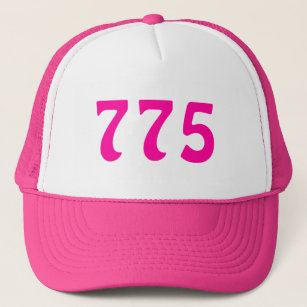 775 Bereichscode Neon Pink Truckerkappe