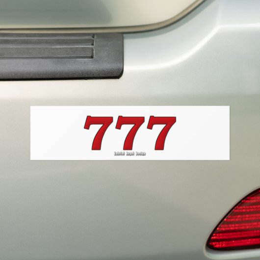 777 AUTOAUFKLEBER (Auf Auto)