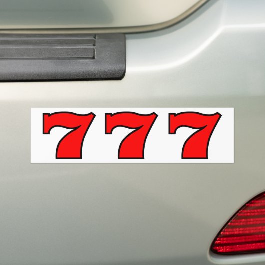 777 AUTOAUFKLEBER (Auf Auto)
