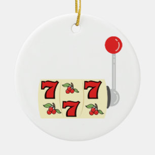 777 Jackpot Keramik Ornament