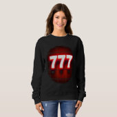777 Lucky Slot Numbers Jackpot Sweatshirt (Vorne ganz)