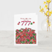 777 spezielles Datum - spezielle Mitteilungskarten (Gelbe Blume)