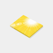 7781Sun Hintergrund Post-it Klebezettel (angewinkelt)
