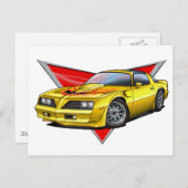 77-78 Gelber Feuervogel TA Postkarte (Vorne/Hinten)