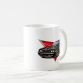 77-78 schwarzes Firebird Kaffeetasse (VorderseiteRechts)