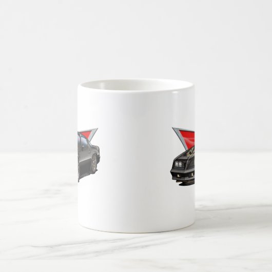 77-78 schwarzes Firebird Kaffeetasse (Mittel)