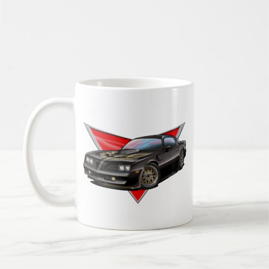 77-78 schwarzes Firebird Kaffeetasse (Links)