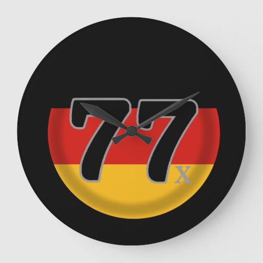 77 Deutschland Generation X Große Wanduhr (Vorderseite)