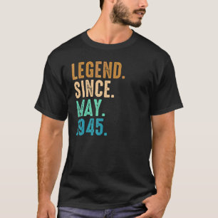 77. Geburtstag 77 Jahre alt seit Mai 1945 T-Shirt