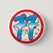 77. Geburtstag Button (Vorderseite)