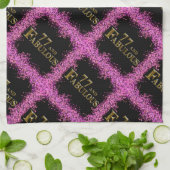 77. Geburtstag Geschirrtuch (Gefaltet)