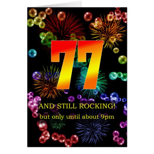 77. Geburtstag noch rocken (Vorne)