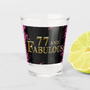 77. Geburtstag Schnapsglas
