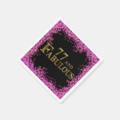 77. Geburtstag Serviette (Ecke)