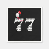 77. Geburtstagsballons Serviette (Vorderseite)