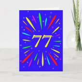 77. Geburtstagskarte Karte (Vorderseite)