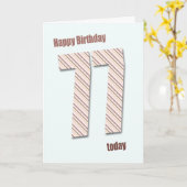 77. Geburtstagskarte Karte (Gelbe Blume)