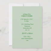 77. Geburtstagsparty Einladung hinzufügen ein Bild (Rückseite)