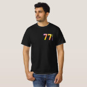 77 Jahre, 77 Jahre, Sieben T-Shirt (Vorne ganz)
