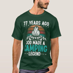 77 Jahre alte Camping-Legende Scout 77Geburtstag C T-Shirt