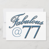 77 Jahre alte Geburtstagsdesigns (Vorderseite)