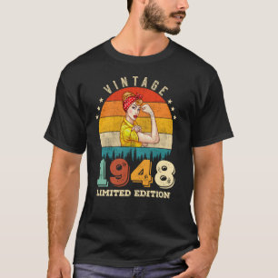 77 Jahre alter Tag 1948 Vintag 77. Geburtstagsfrau T-Shirt
