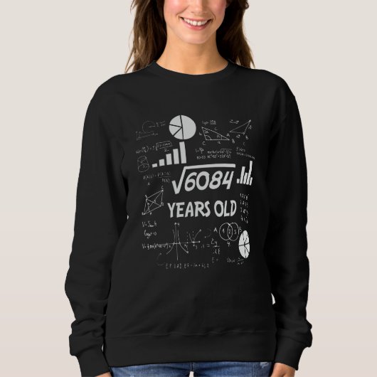 77 Jahre alter Tag Mathematiklehrer 77. Geburtstag Sweatshirt (Vorderseite)