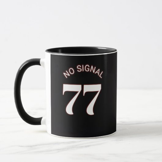 77 Kein Signal Schwarze Tasse (Links)