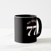 77 Kein Signal Schwarze Tasse (VorderseiteRechts)