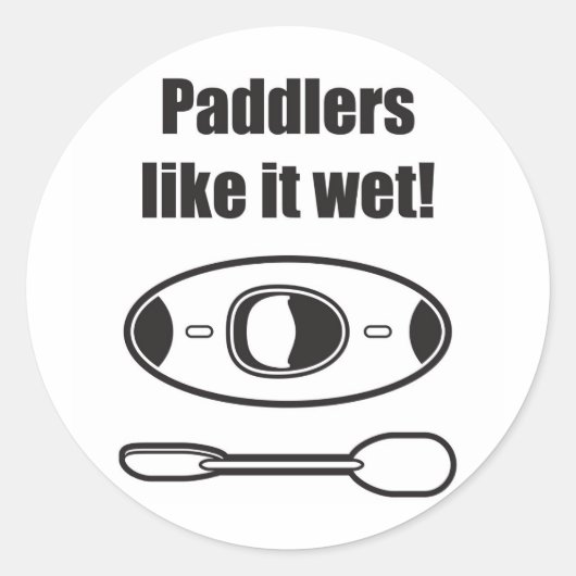 77. Paddler Runder Aufkleber (Vorderseite)