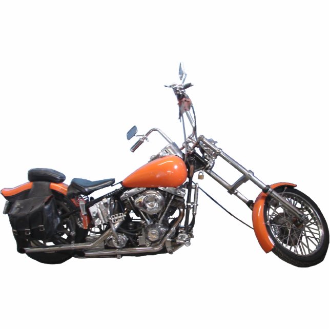 77 Shovelhead Foto-Skulptur Freistehende Fotoskulptur (Vorne)