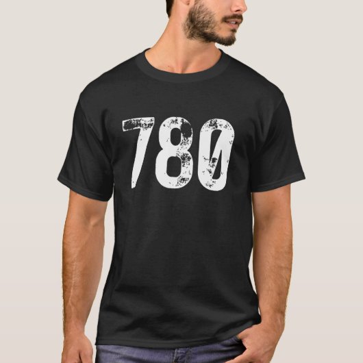 780 Area Code Edmonton AB Mobile Telephone Area Co T-Shirt (Vorderseite)
