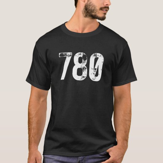 780 Area Code Edmonton AB Mobile Telephone Area Co T-Shirt (Vorderseite)