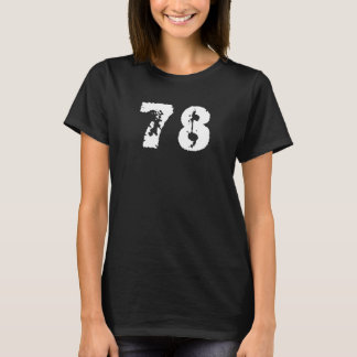 78 #78 Achtundsiebzig Sportfan Spieler Bekümmert T-Shirt
