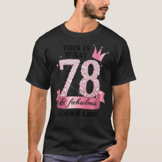 78 & Fabulous I Pink White Party Group Candid Phot T-Shirt