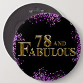 78. Geburtstag Button (Vorne & Hinten)